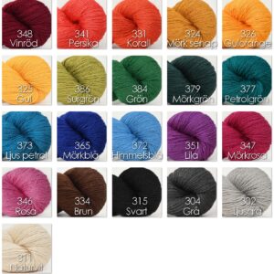 Røros brodergarn, 100% ull (500 m/hg)