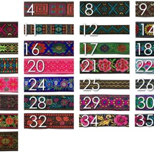 Dekorband, jacquard, 15-50 mm (pris/dm)