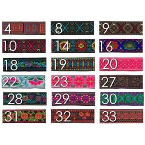 Dekorband, jacquard, 33 mm (pris/dm)