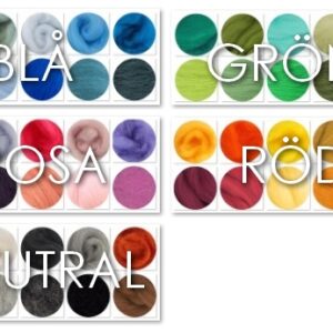 Paket merino, 5 temafärger x 10g